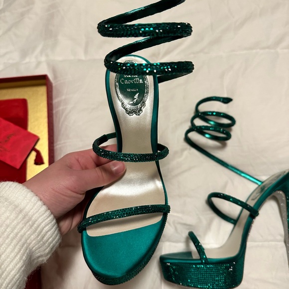 **SOLD** Brand new in box Rene Caovilla Emerald heels - Picture 4 of 6